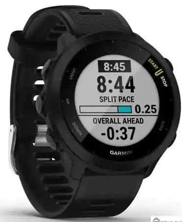 Смарт-часы Garmin Forerunner 55 42мм 1.04" LCD корп.черный рем.черный разм.брасл.:127-220мм (010-02562-10) фото 3