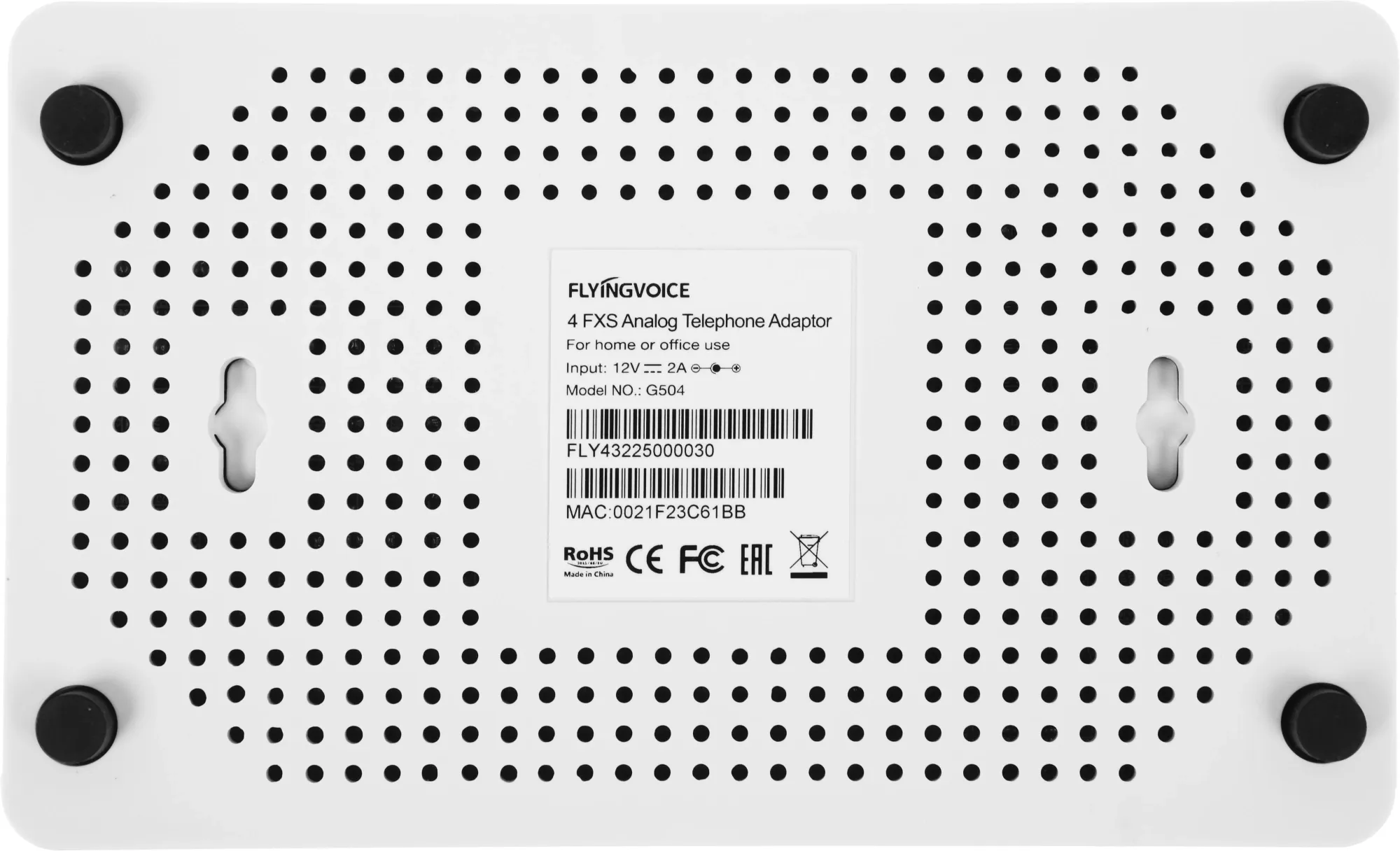 Шлюз IP Flyingvoice G504 белый фото 3