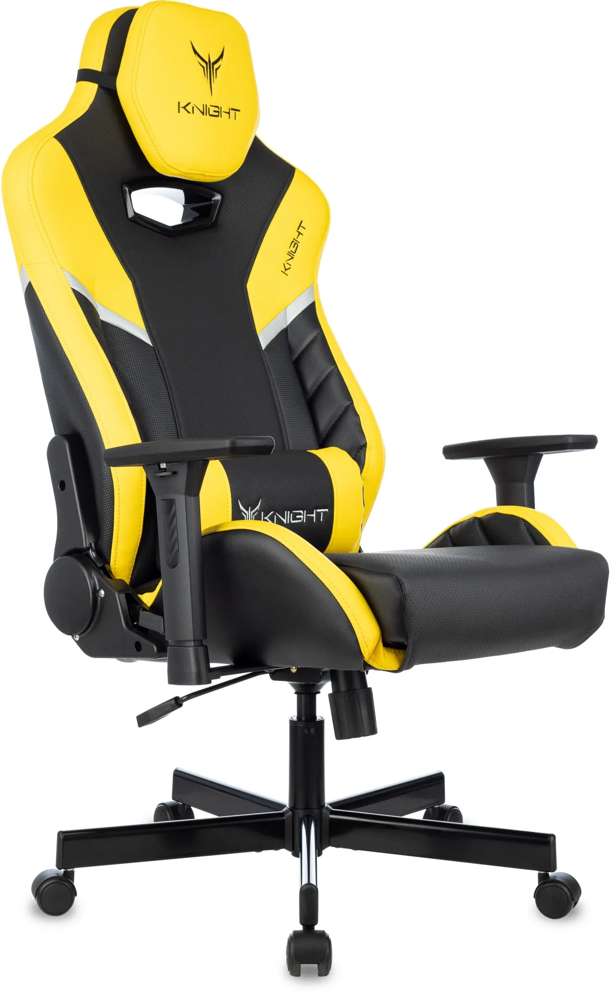 Кресло игровое Knight Thunder 5X черный/желтый