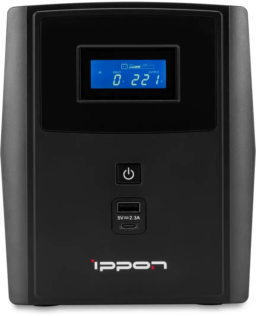 Источник бесперебойного питания Ippon Smart Power Pro II Euro 1600 960Вт 1600ВА черный фото 2
