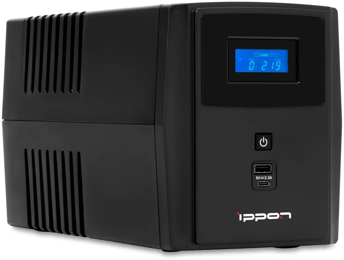 Источник бесперебойного питания Ippon Smart Power Pro II Euro 1600 960Вт 1600ВА черный фото 3
