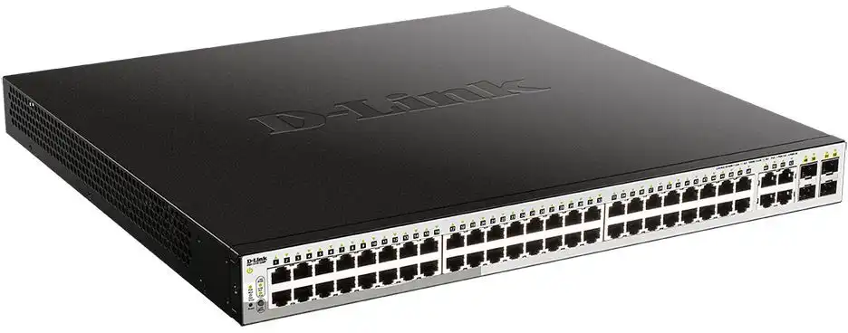 Коммутатор D-Link PROJ Managed L2 Switch 24x1000Base-T PoE, 4x10GBase-X SFP+, PoE Budget 370W, Surge 6KV, CLI, RJ45 Console, RPS, Dying Gasp фото 2