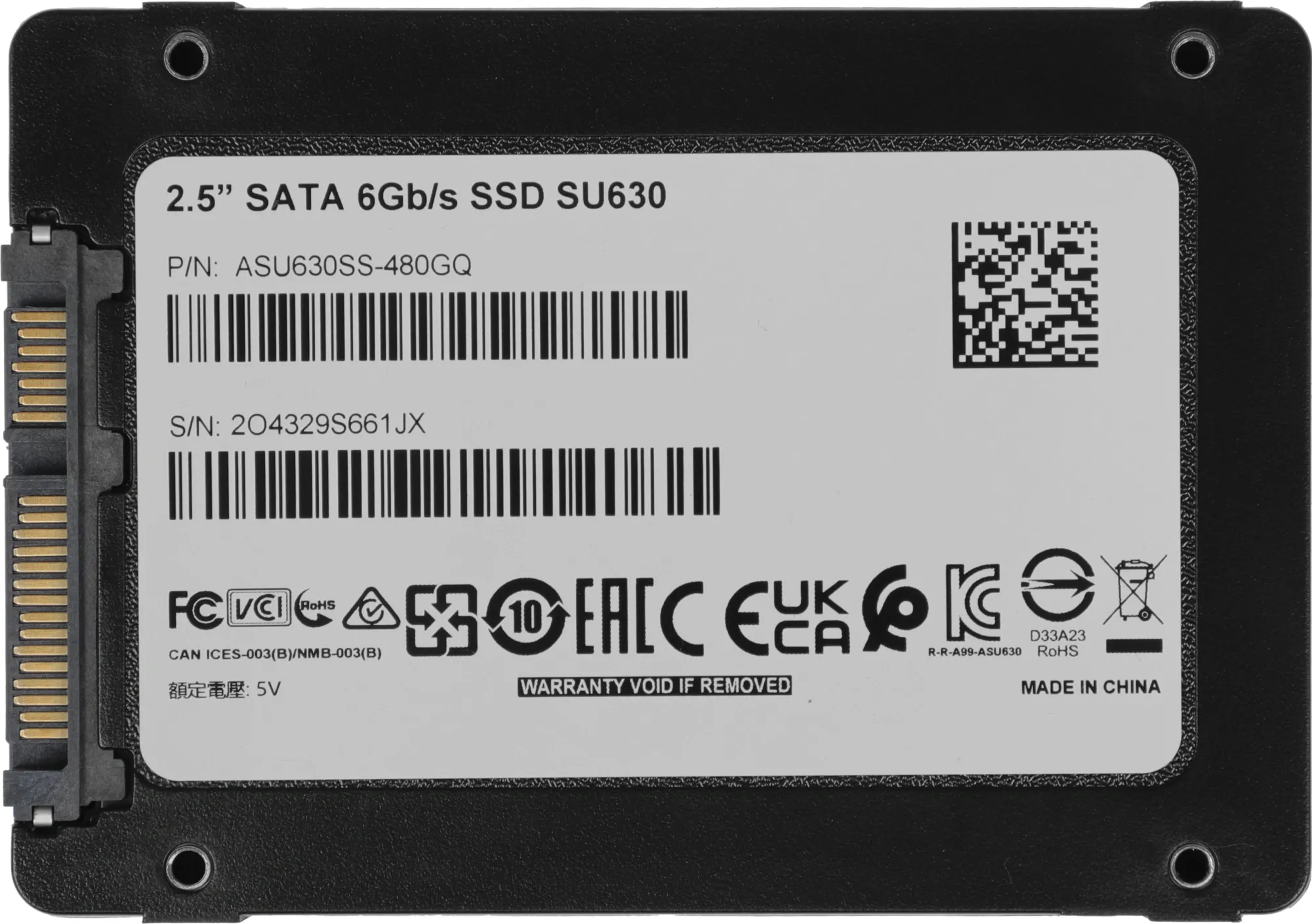 SSD-накопитель A-DATA Ultimate SU630 480 ГБ SATA III 2.5" фото 3