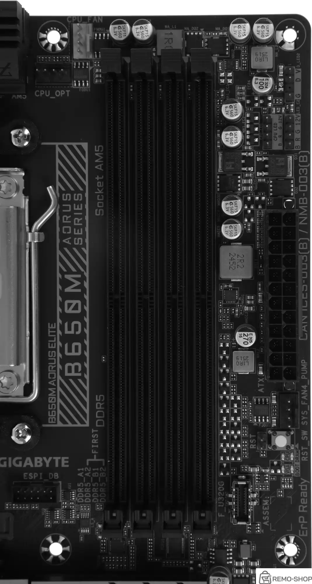 Материнская плата Gigabyte B650M AORUS ELITE Socket AM5 AMD B650 mATX AC`97 8ch(7.1) 2.5Gg RAID+HDMI+DP фото 3