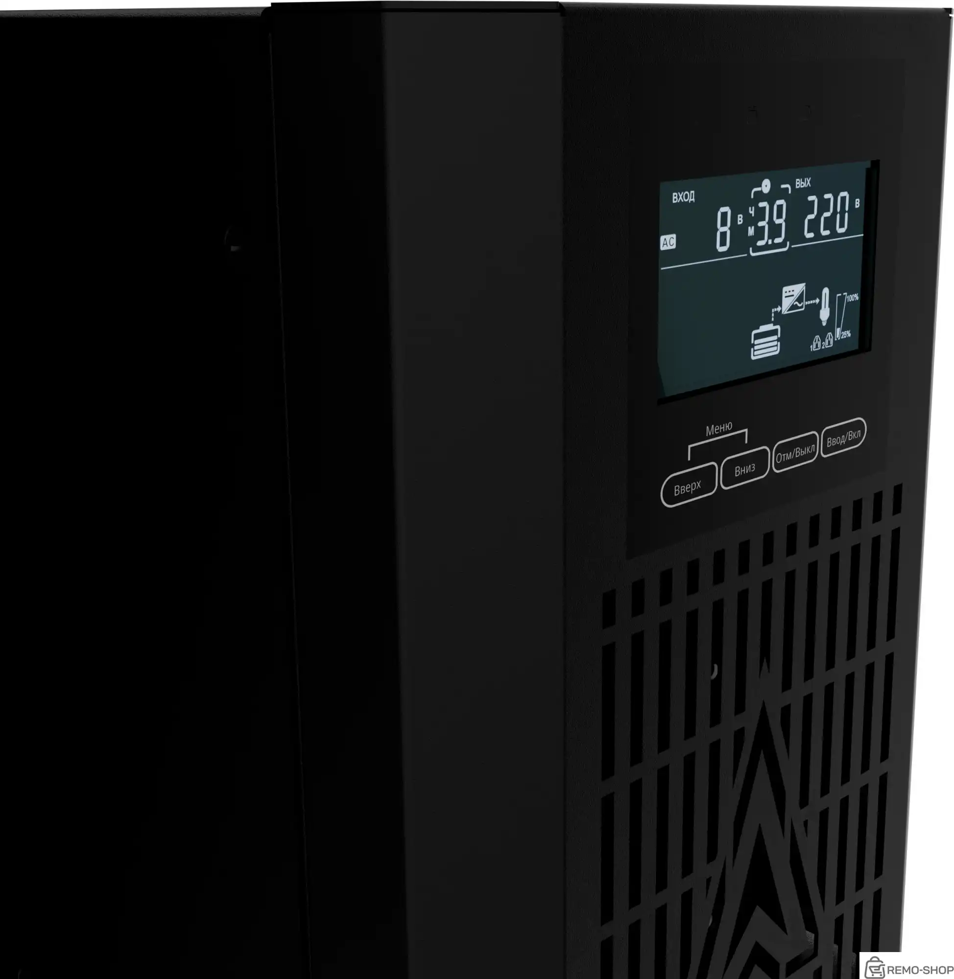 Источник бесперебойного питания Импульс Фора Н 3000Вт 3000ВА черный без батареи фото 2