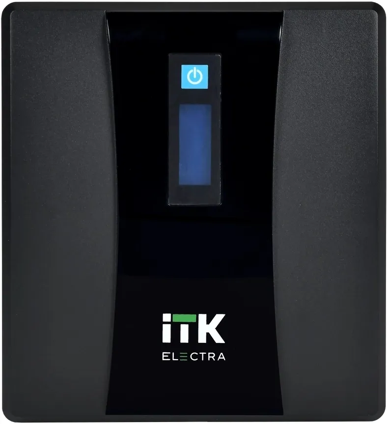 Источник бесперебойного питания ITK Electra 720Вт 1200ВА черный фото 3