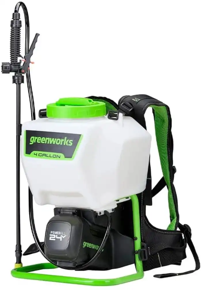 Аккумуляторный ранцевый опрыскиватель Greenworks G24BPSII, 15 л