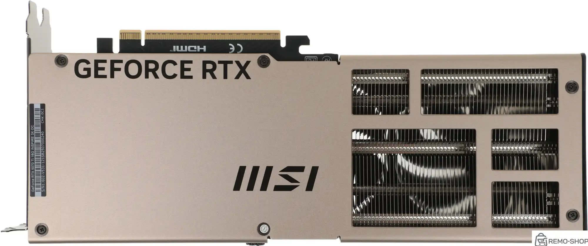 Видеокарта MSI PCI-E 5.0 RTX 5070 TI 16G INSPIRE 3X OC NVIDIA GeForce RTX 5070TI 16Gb 256bit GDDR7 2482/28000 HDMIx1 DPx3 HDCP Ret фото 2