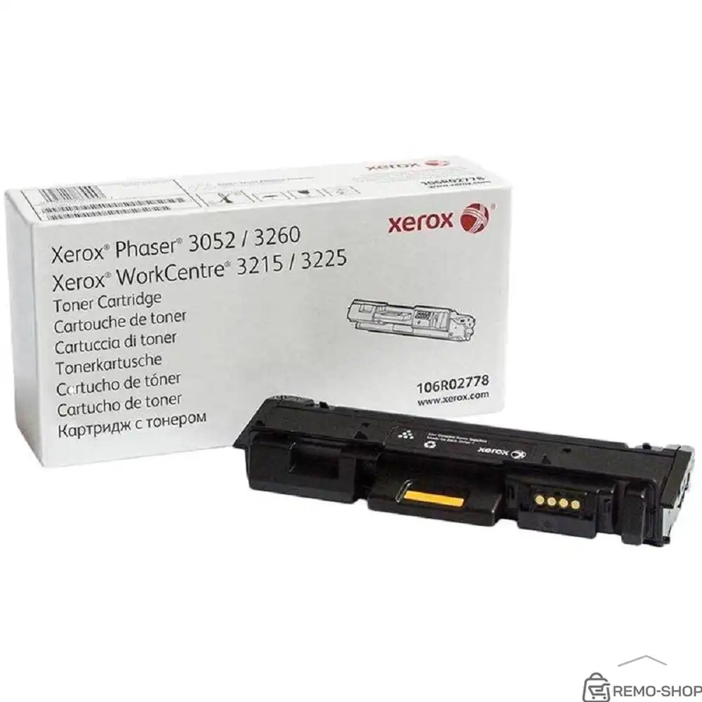 Оригинальный тонер-картридж Xerox 106R02778, черный, 3000 страниц фото 2