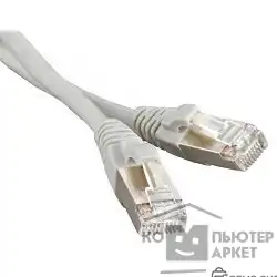 Экранированный патч-корд Hyperline Cat.6, 5 м, серый