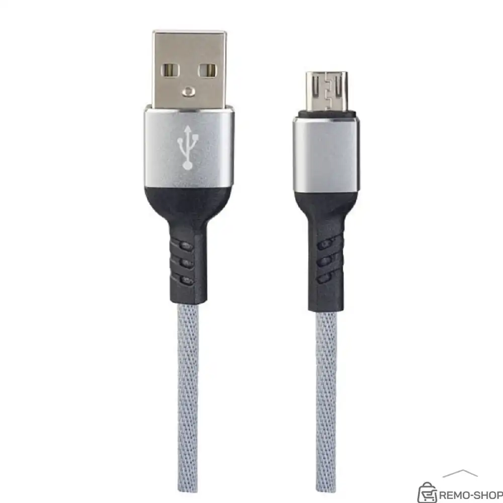 PERFEO Кабель USB2.0 A вилка - Micro USB вилка, серый, длина 1 м., бокс (U4806)