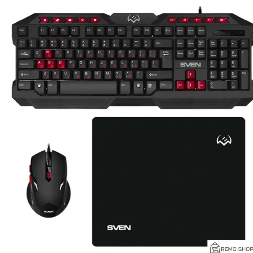 Игровой набор SVEN GS-9200: клавиатура, мышь и коврик фото 3
