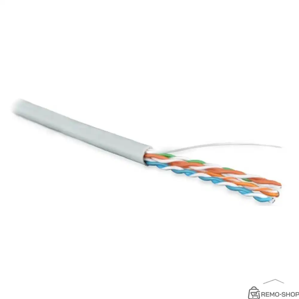 Кабель UTP категории 5e, 4 пары, 24 AWG, LSZH, белый, 305 м фото 2