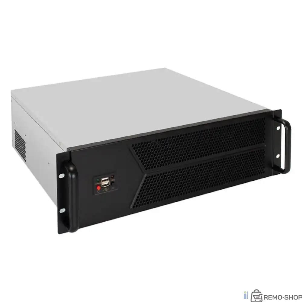 Exegate EX298399RUS Серверный корпус ExeGate Pro 3U450-12 <RM 19", высота 3U, глубина 450, БП 1U-500ADS, 2*USB> фото 2
