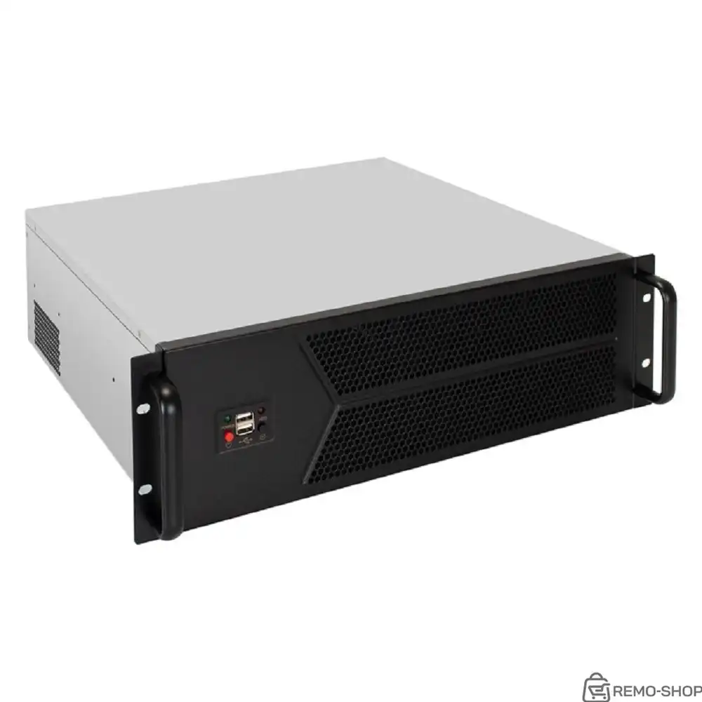 Exegate EX298399RUS Серверный корпус ExeGate Pro 3U450-12 <RM 19", высота 3U, глубина 450, БП 1U-500ADS, 2*USB> фото 3