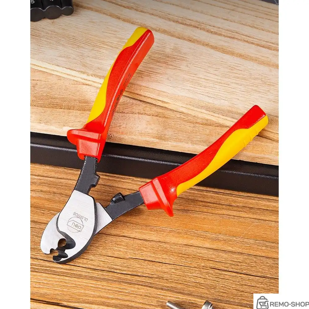 Диэлектрический кабелерез Deli 160 мм фото 3