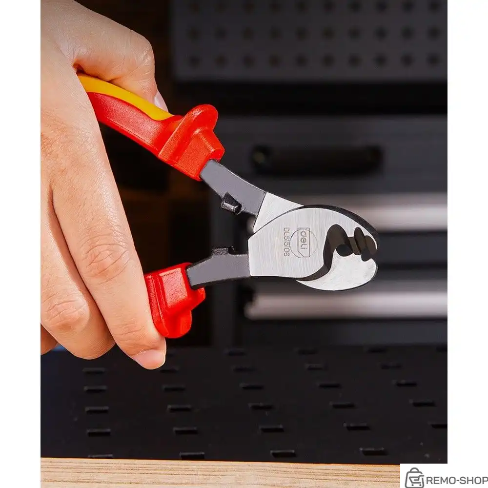 Диэлектрический кабелерез Deli 160 мм фото 2