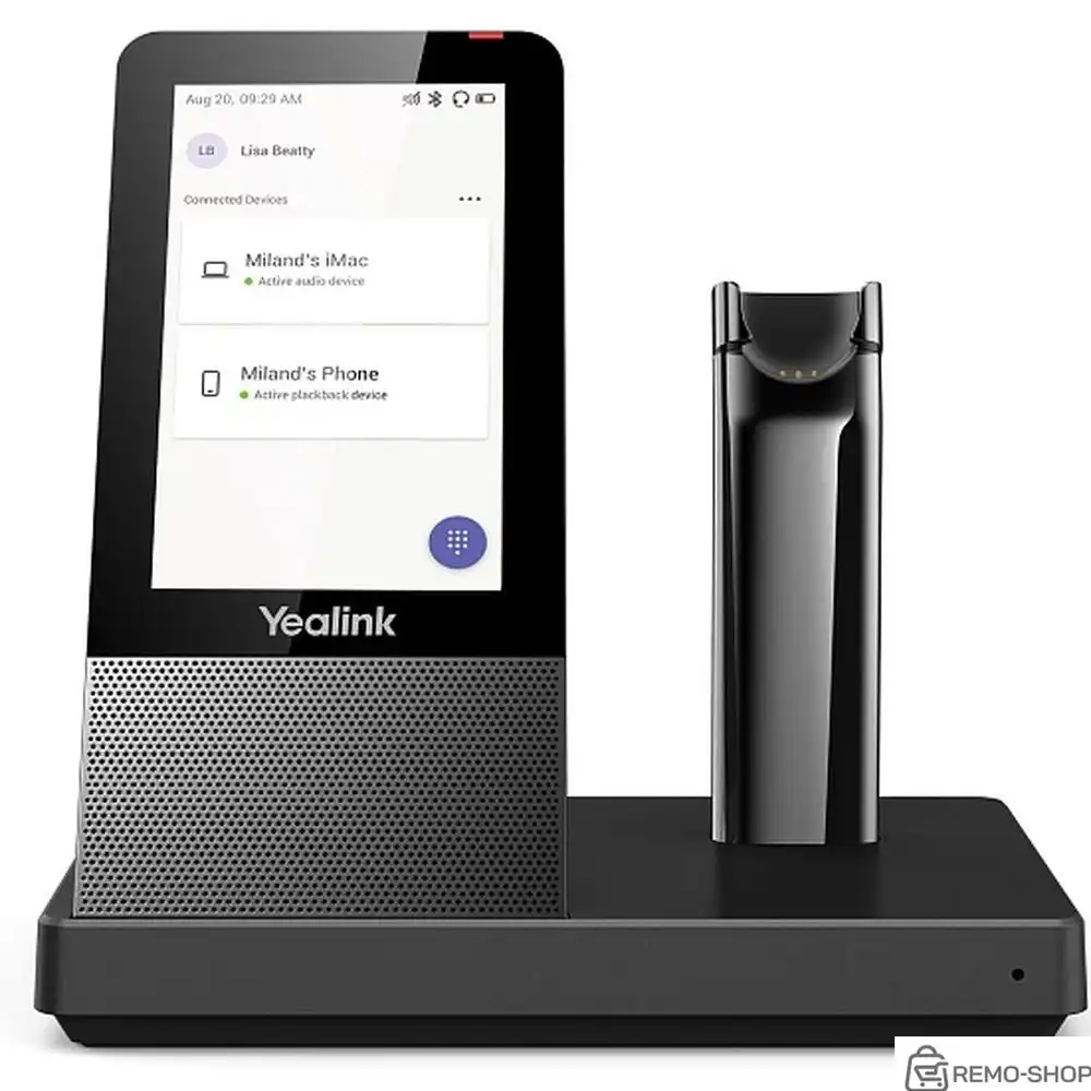 Беспроводная гарнитура Yealink WH67 UC с базовой станцией фото 2