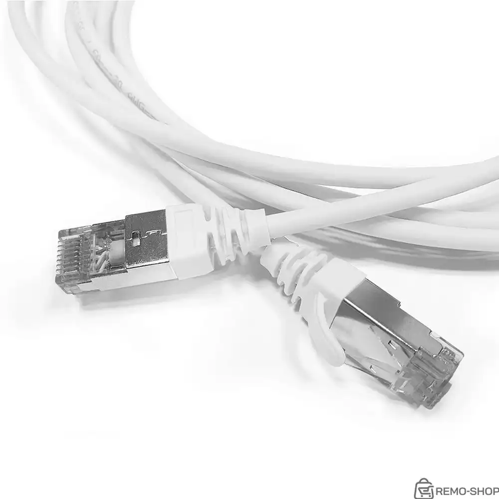 Патч-корд Hyperline S/FTP, экранированный, категория 6, 5 метров, LSZH, белый