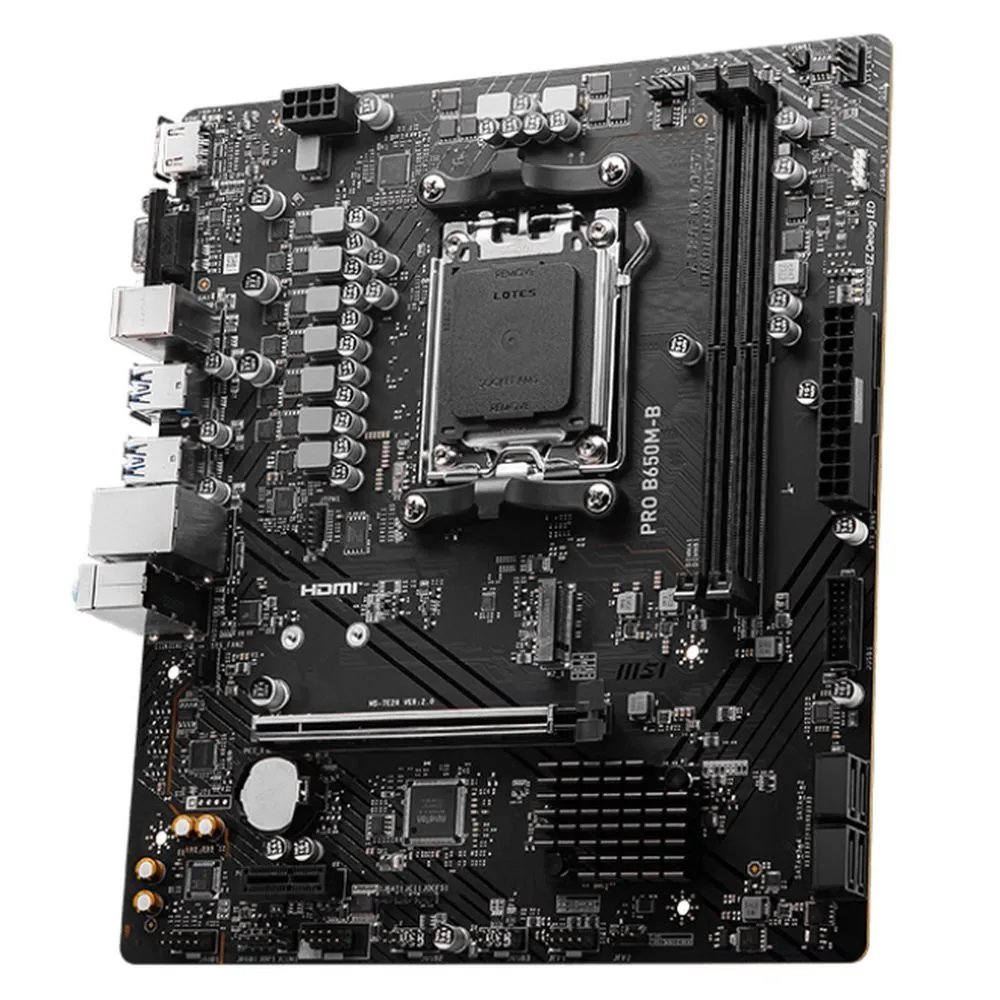 Материнская плата MSI PRO B650M-B B650, AM5, 2*DDR5, 1*PCIEx16, 1*PCIEx1, 1*M.2, 6*USB3.2Gen1, 6*USB2.0, 4*SATA3.0, 1G, VGA, HDMI, M-ATX, RTL фото 3