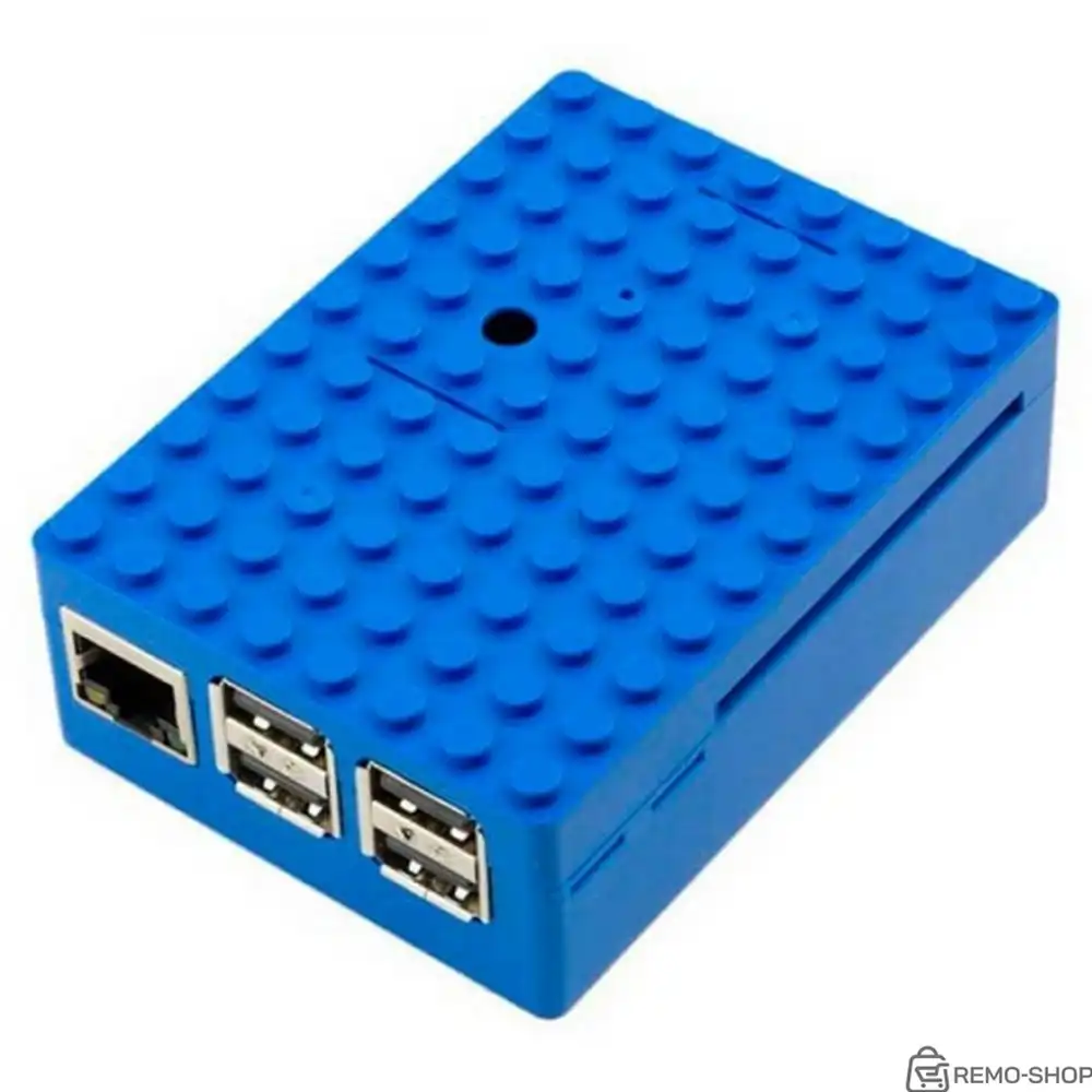 Корпус ACD RA184 Blue ABS Plastic Building Block case for Raspberry Pi 3 B (CBPIBLOX-BLU) (494354) фото 2 Корпус ACD RA184 Blue ABS Plastic Building Block case for Raspberry Pi 3 B (CBPIBLOX-BLU) (494354) фото 2