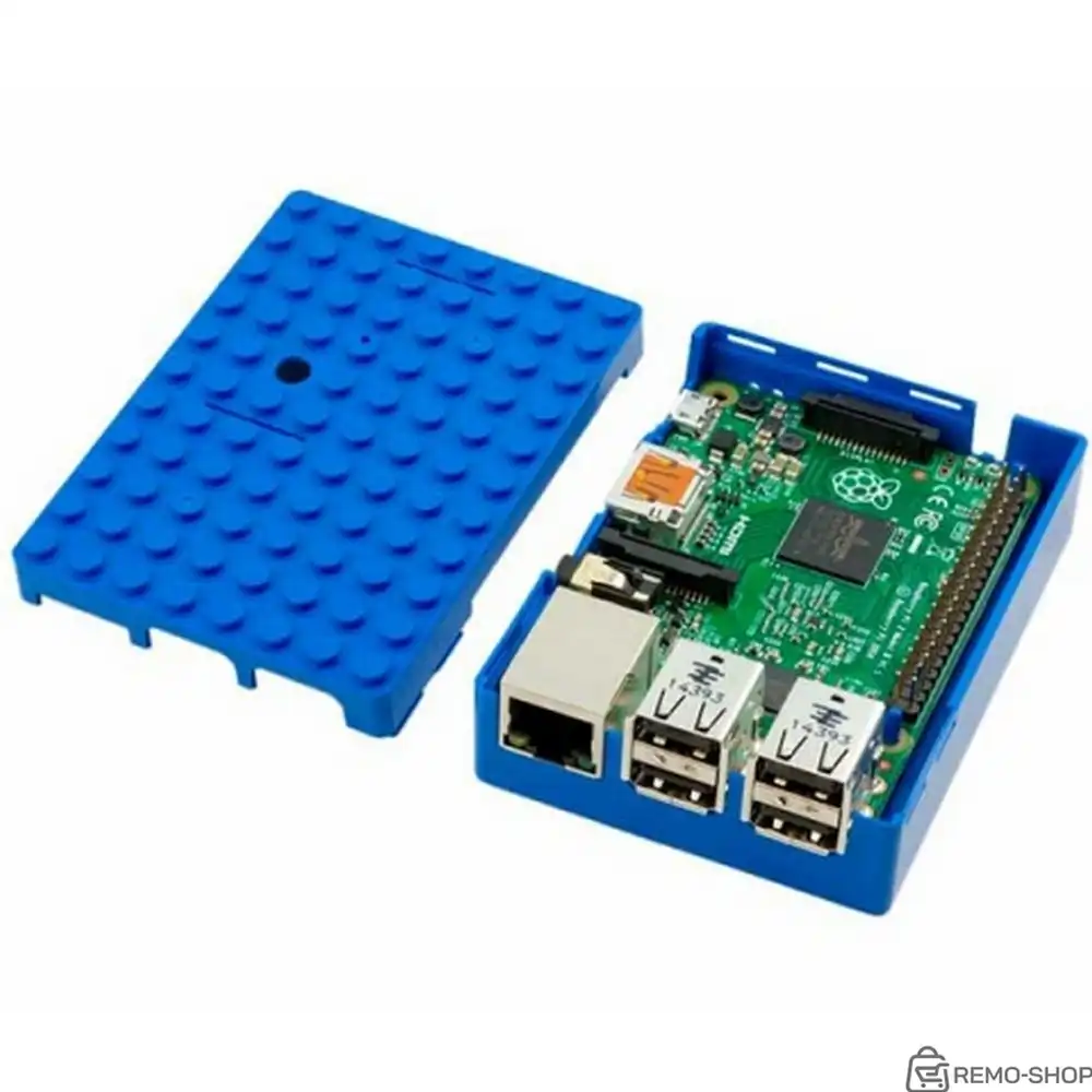 Корпус ACD RA184 Blue ABS Plastic Building Block case for Raspberry Pi 3 B (CBPIBLOX-BLU) (494354) фото 3 Корпус ACD RA184 Blue ABS Plastic Building Block case for Raspberry Pi 3 B (CBPIBLOX-BLU) (494354) фото 3