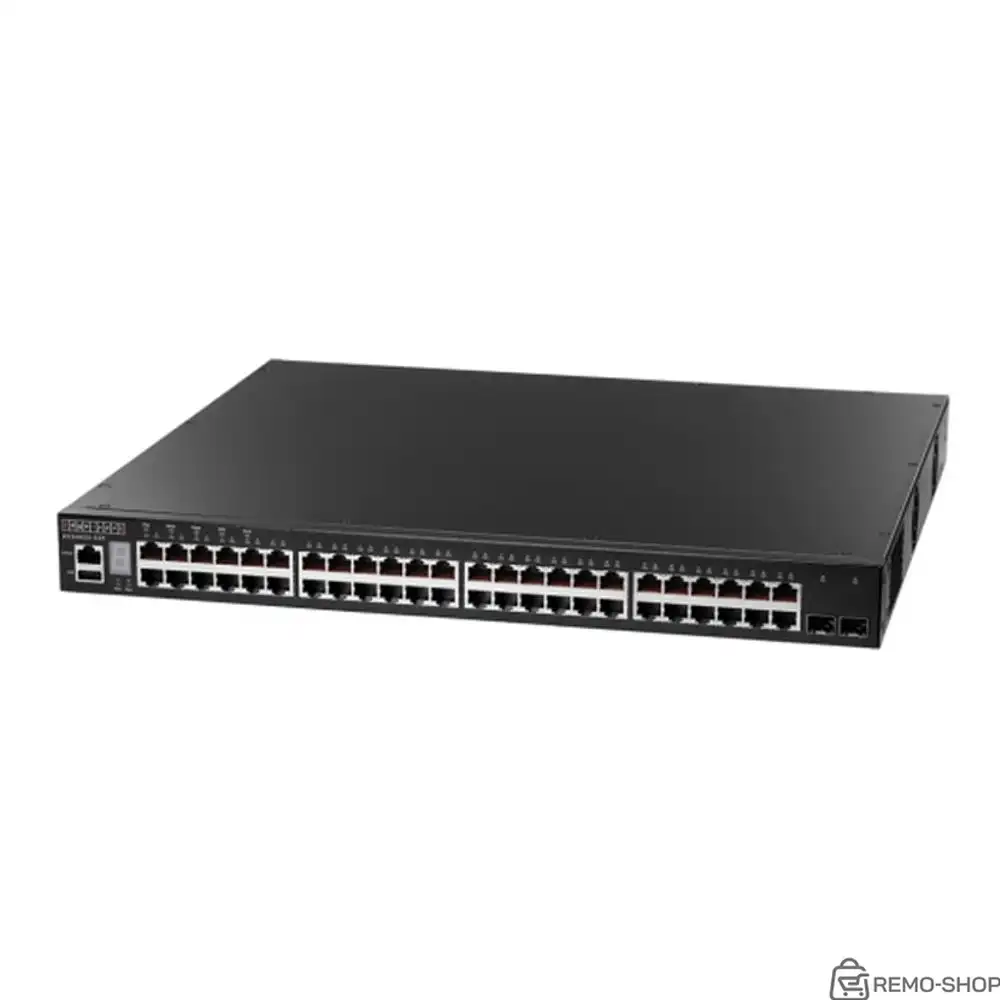Коммутатор Edge-corE 48 x GE + 2 x 10G SFP+ ports + 1 x expansion slot (for dual 10G SFP+ ports) L3 Stackable Switch, w/ 1 x RJ45 console port, 1 x USB type A storage port, RPU connector, Stack up to 4 units,PoE Budget max. 780W Edge-corE ECS4620-52P