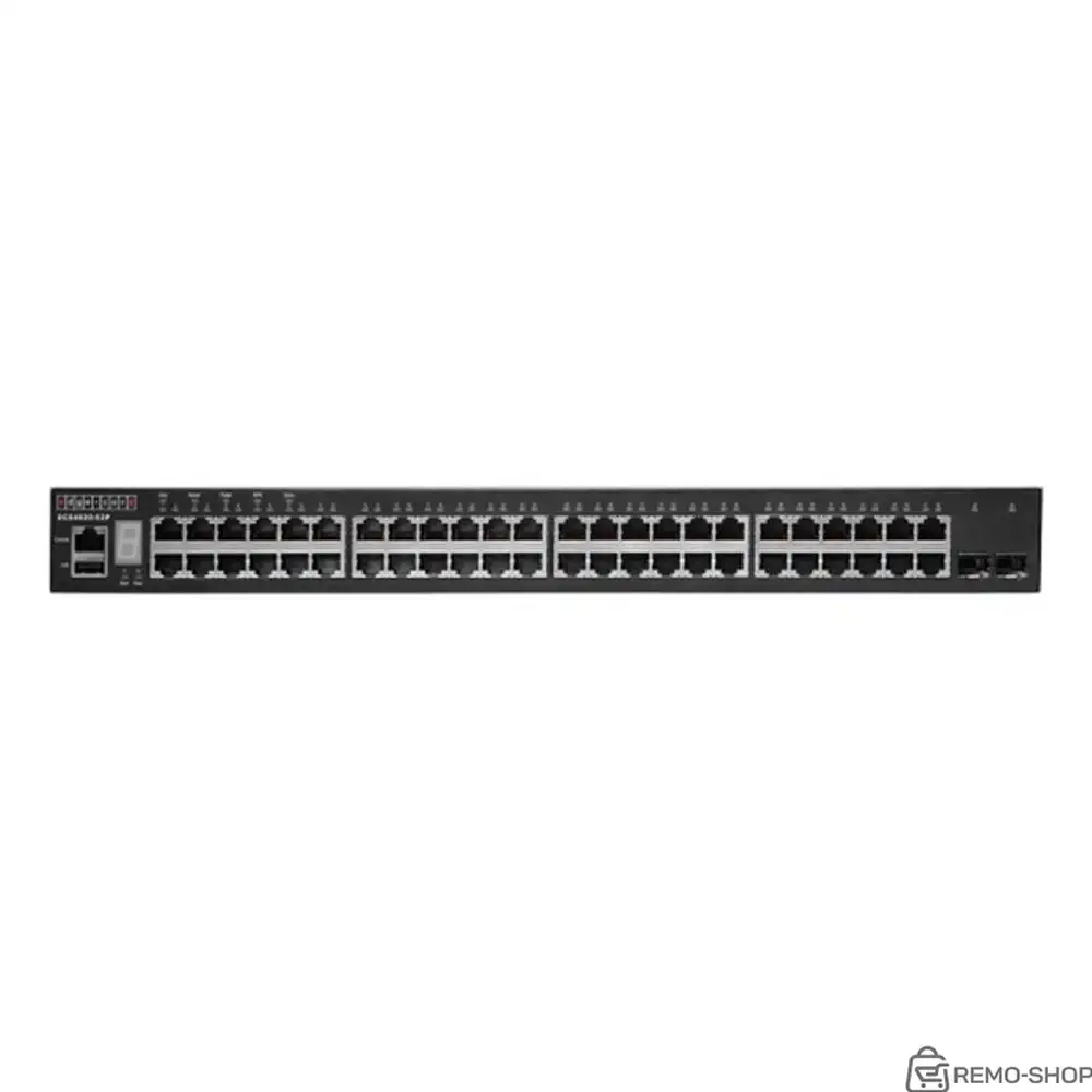 Коммутатор Edge-corE 48 x GE + 2 x 10G SFP+ ports + 1 x expansion slot (for dual 10G SFP+ ports) L3 Stackable Switch, w/ 1 x RJ45 console port, 1 x USB type A storage port, RPU connector, Stack up to 4 units,PoE Budget max. 780W Edge-corE ECS4620-52P фото 2