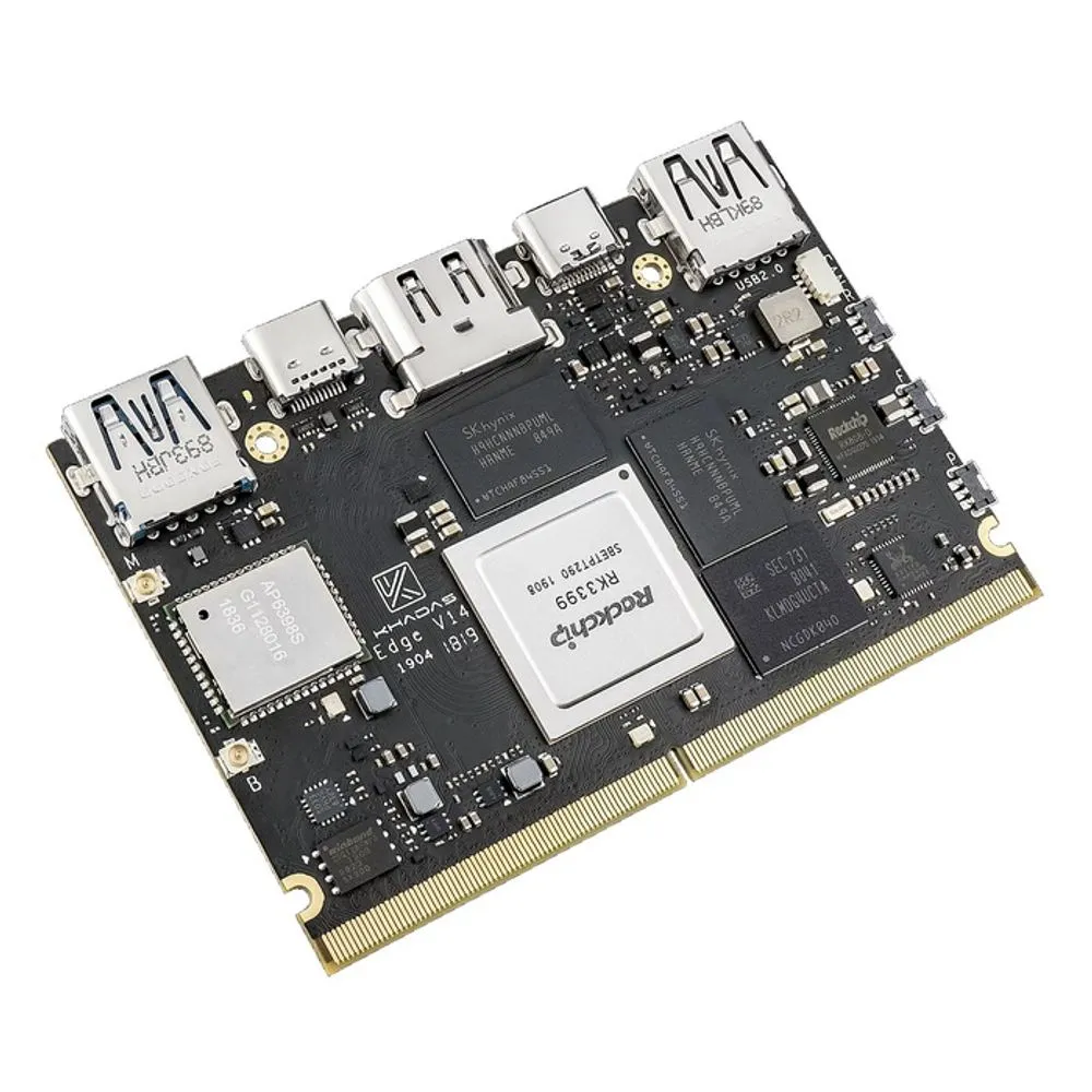 Одноплатный компьютер Khadas Edge Pro Rockchip RK3399, 64-bit Hexa-Core, KEG1-P-002 фото 2