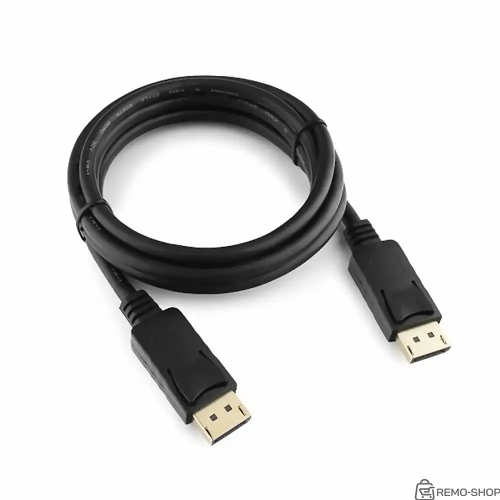 Кабель DisplayPort Gembird/Cablexpert, v1.2 (скорость передачи до 21.6Гбит/с), 1.8м, 20M/20M, черный, экран (CC-DP2-6)