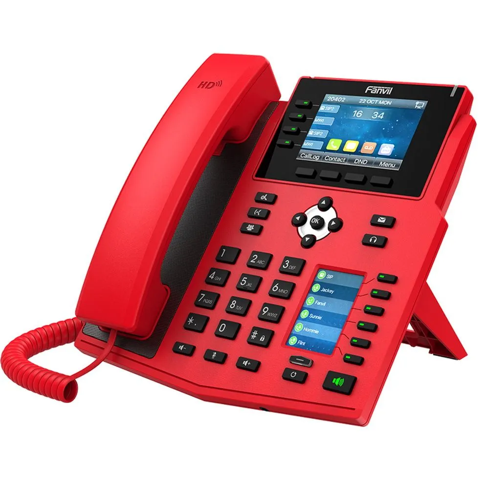 IP-телефон Fanvil X5U-R с двумя цветными экранами