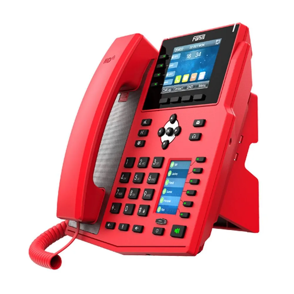 IP-телефон Fanvil X5U-R с двумя цветными экранами фото 3