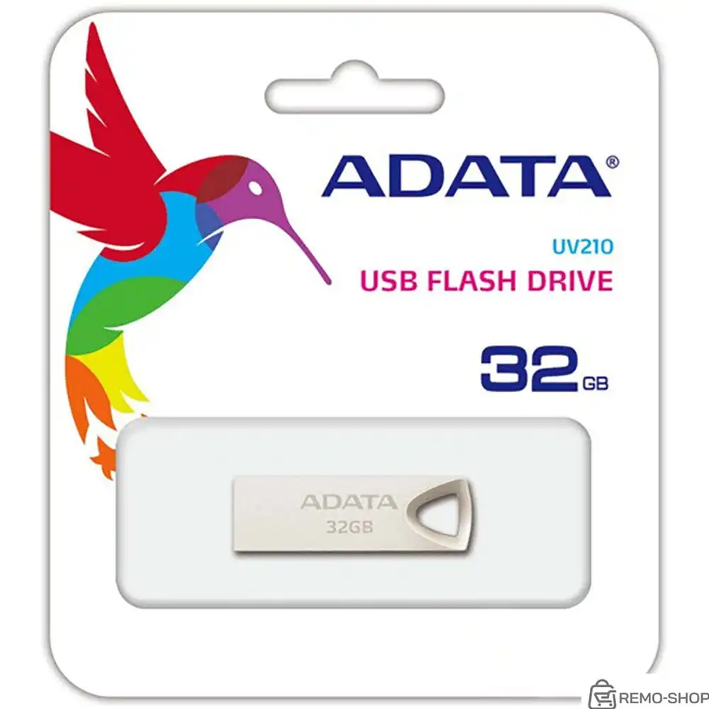 A-DATA Flash Drive 32GB UV210, USB 2.0, Металлич., Серебро фото 3