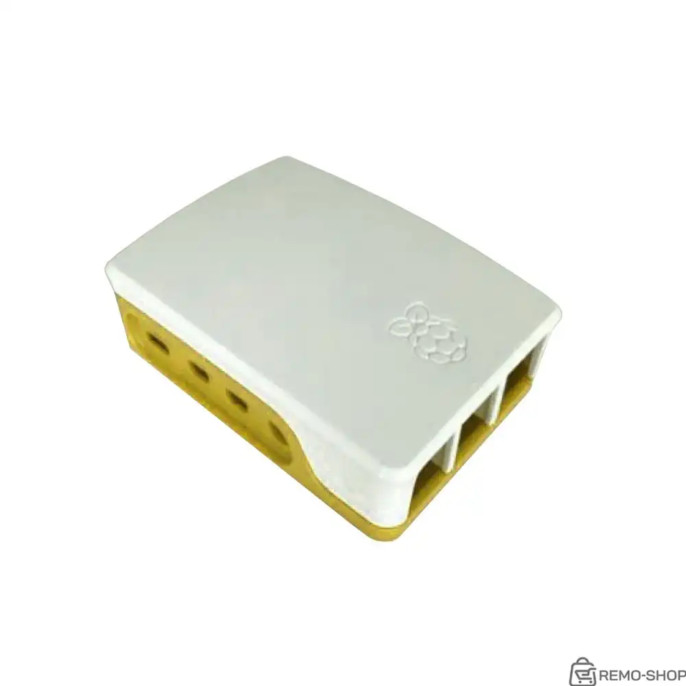 Корпус ACD RA600   White+Yellow ABS Case for Raspberry 4B