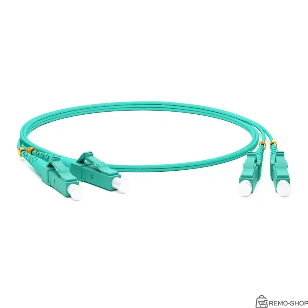 Волоконно-оптический патч-корд Hyperline 50/125 OM3, LC-LC дуплекс, 5 м
