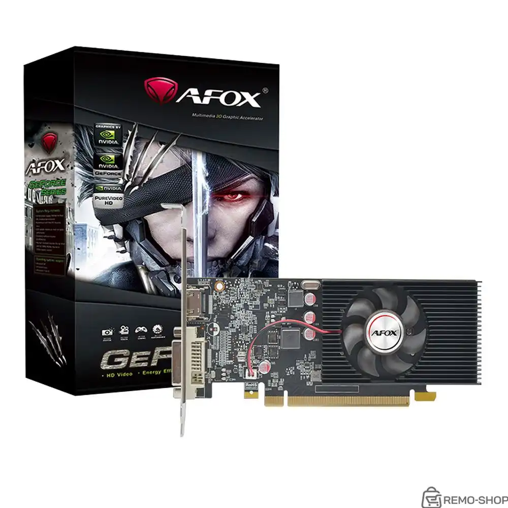 Видеокарта Afox GT1030 2GB GDDR5 64bit DVI HDMI 1FAN LP RTL (780087) Видеокарта Afox GT1030 2GB GDDR5 64bit DVI HDMI 1FAN LP RTL (780087)