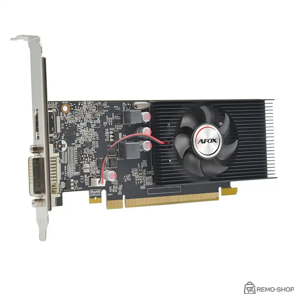 Видеокарта Afox GT1030 2GB GDDR5 64bit DVI HDMI 1FAN LP RTL (780087) фото 2