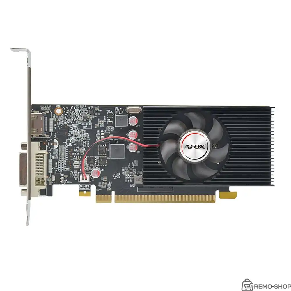 Видеокарта Afox GT1030 2GB GDDR5 64bit DVI HDMI 1FAN LP RTL (780087) фото 3