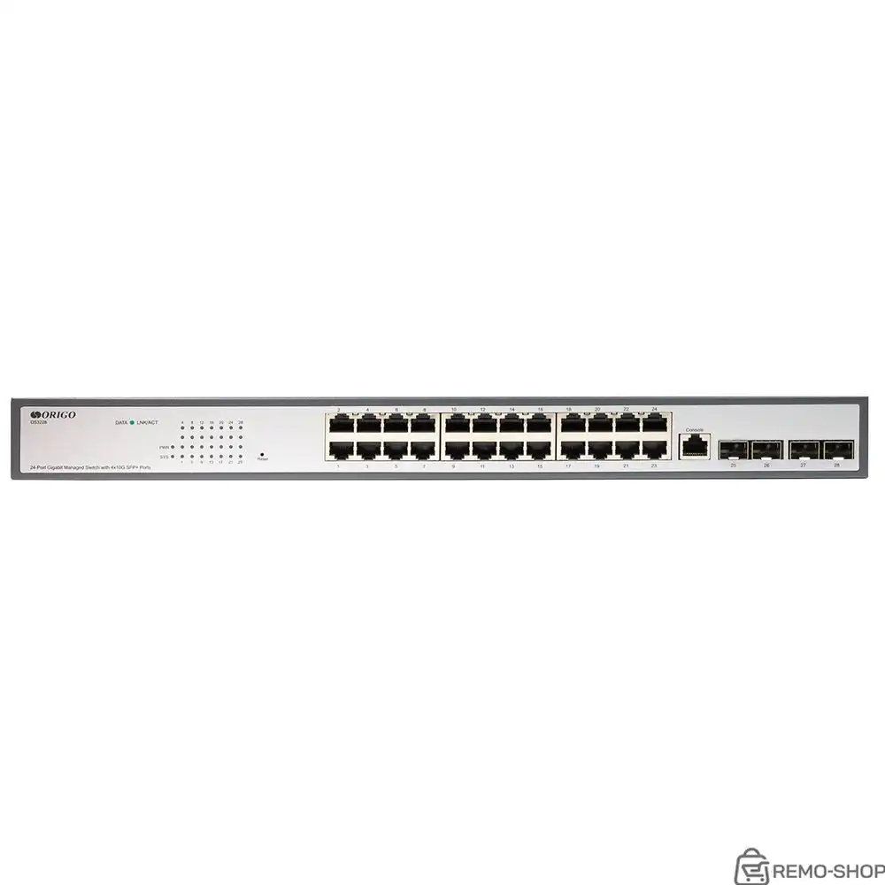 Коммутатор ORIGO OS3228/A1A Управляемый L3 коммутатор
24x1000Base-T, 4x10G SFP+ фото 2