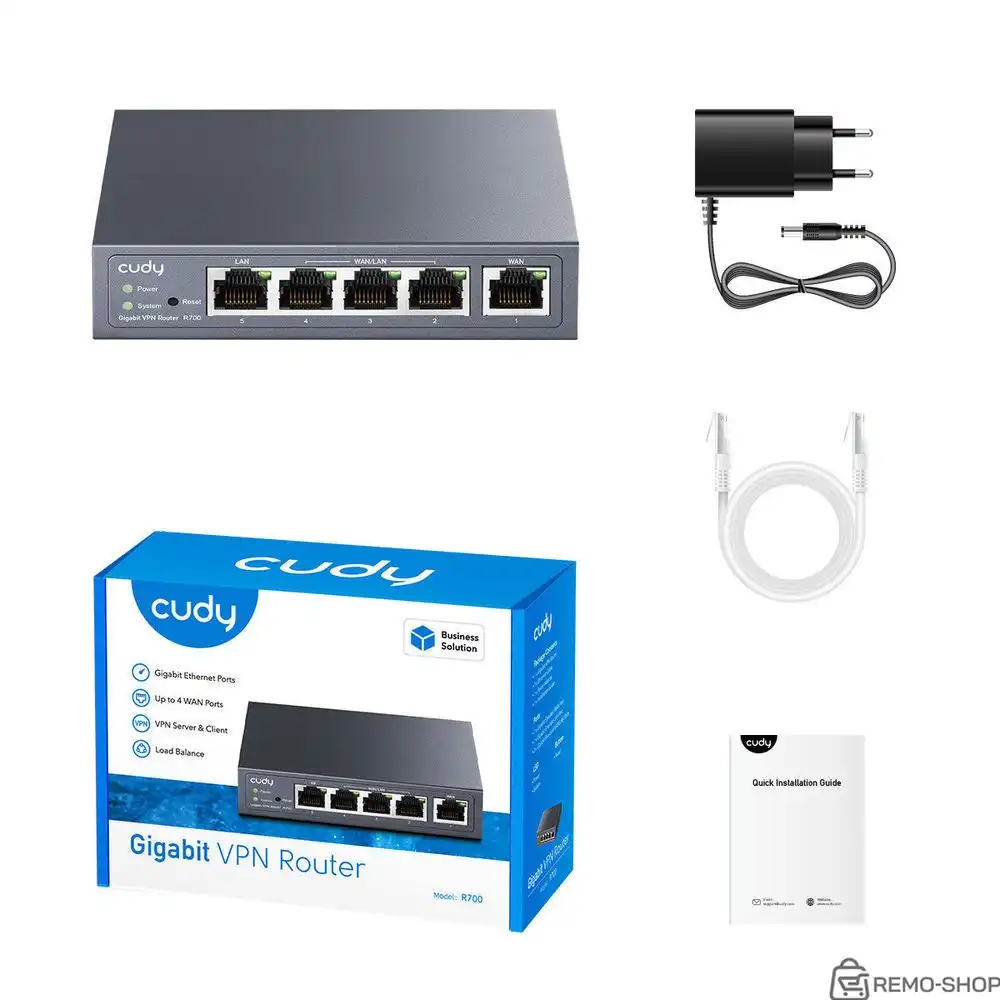 Маршрутизатор CUDY R700 Gigabit Multi-WAN VPN фото 3