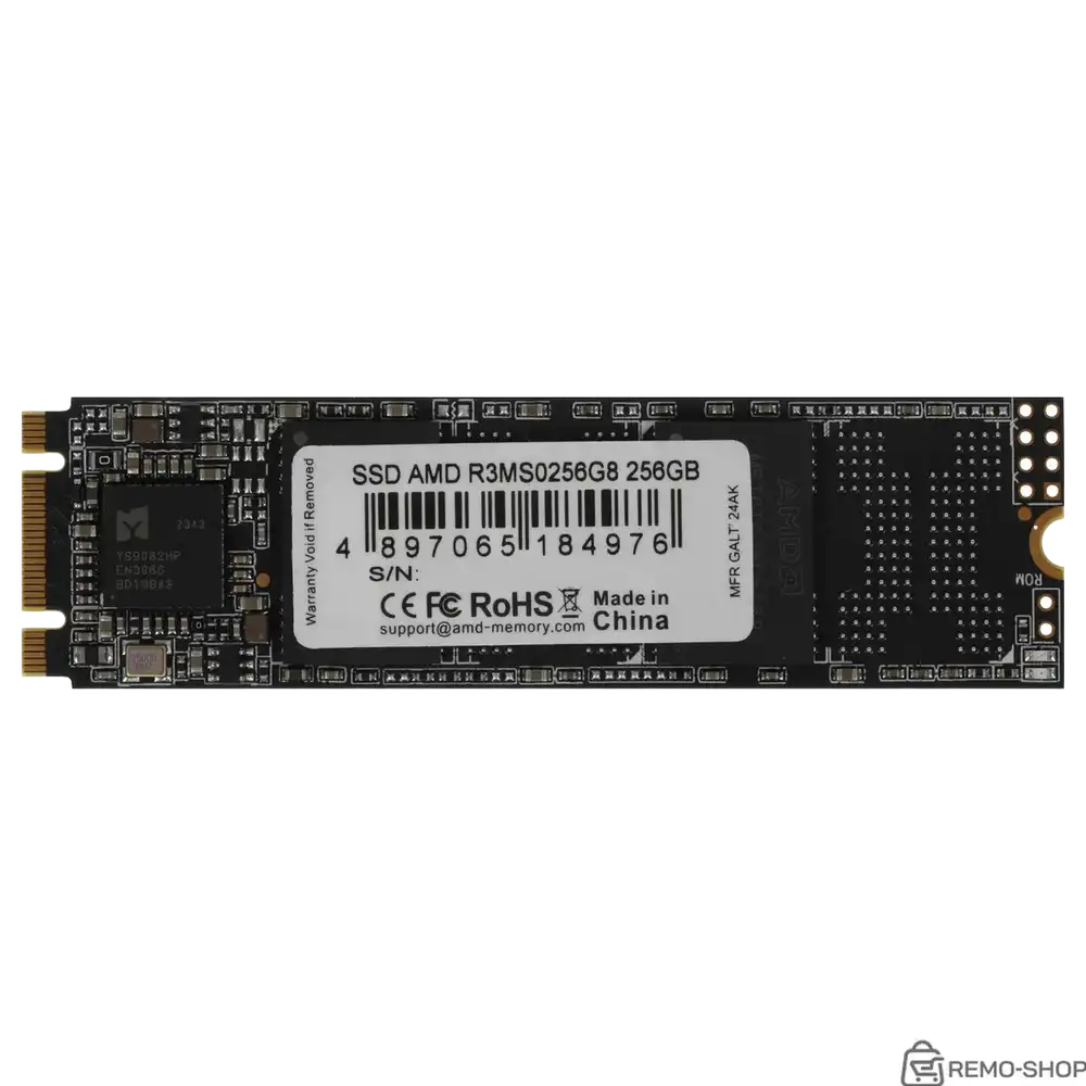 Твердотельный накопитель SSD AMD Radeon M2.2280 256GB R3 Series