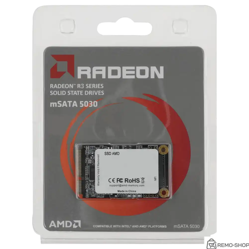 Твердотельный накопитель SSD AMD Radeon 512GB mSATA R3 Series фото 3