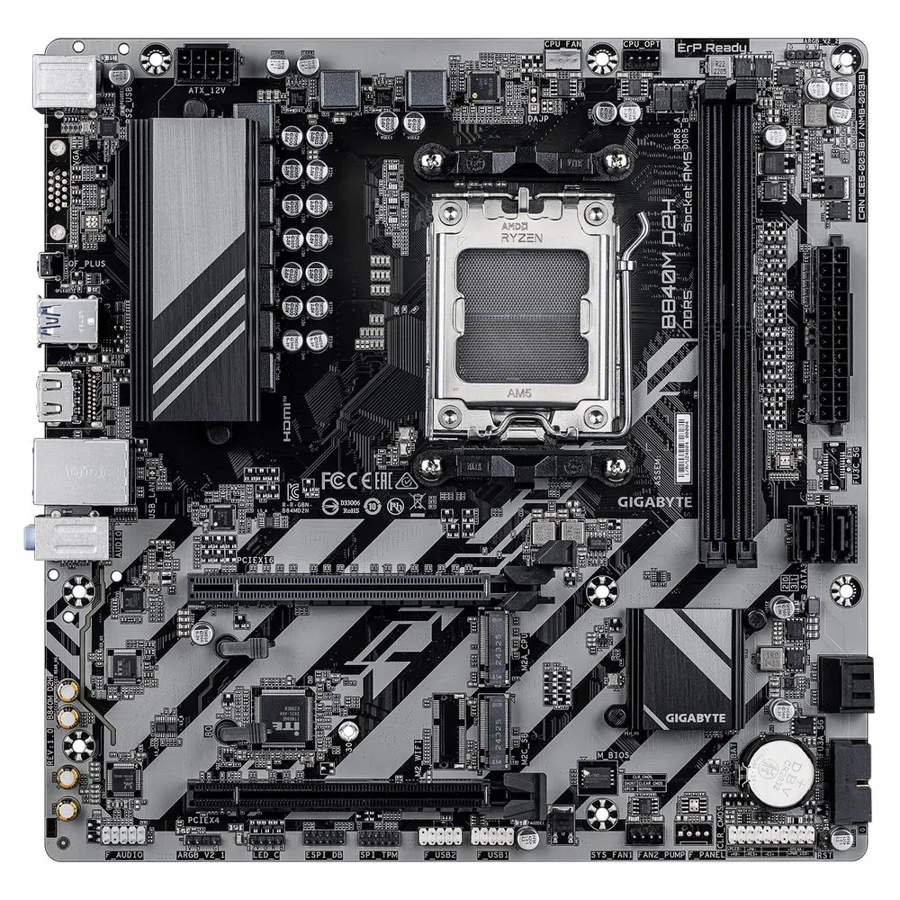 Материнская плата Gigabyte B840M D2H, фото 2