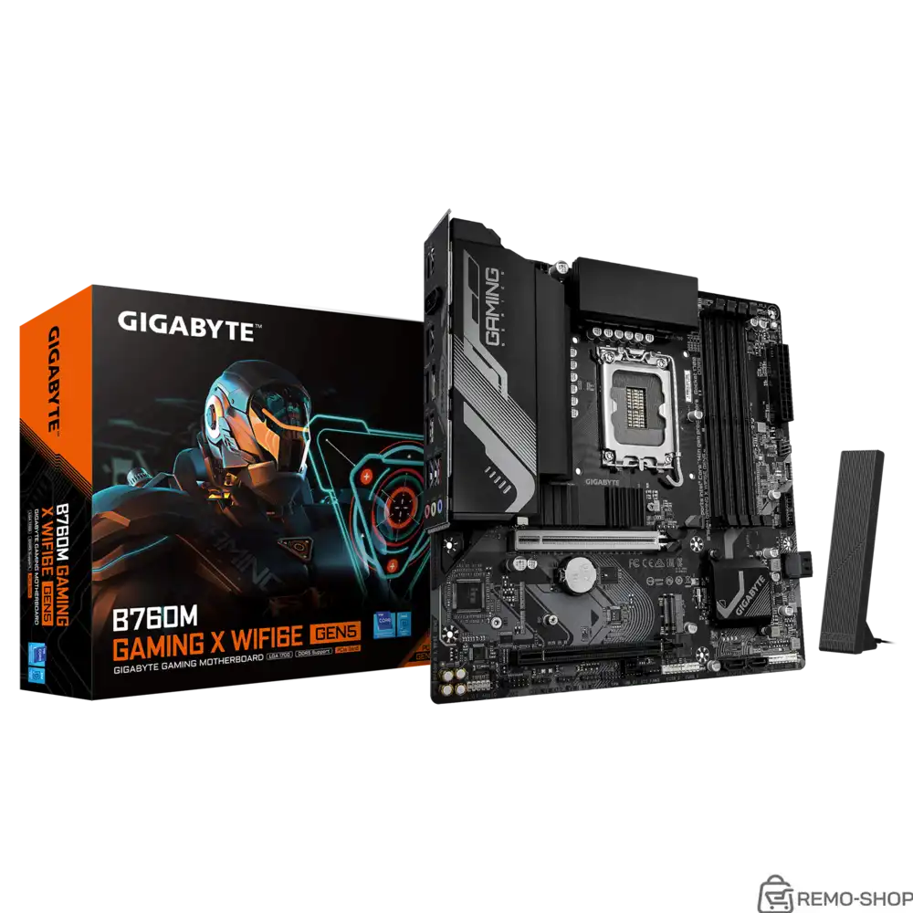 Материнская плата Gigabyte B760M GAMING X WIFI6E GEN5, RTL Материнская плата Gigabyte B760M GAMING X WIFI6E GEN5, RTL