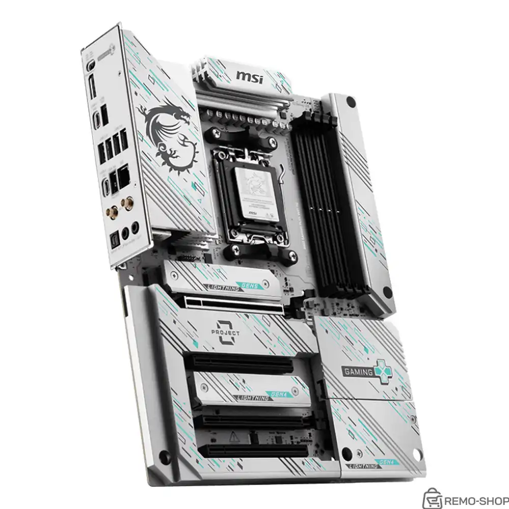 Материнская плата MSI B850 GAMING PLUS WIFI PZ B850, AM5, 4*DDR5, 4*PCIEx16, 3*M.2, 3*TypeC, 1*USB3.2Gen2, 5*USB3.2Gen1, 8*USB2.0, 4*SATA3.0, 5G, DP, ATX, RTL фото 3