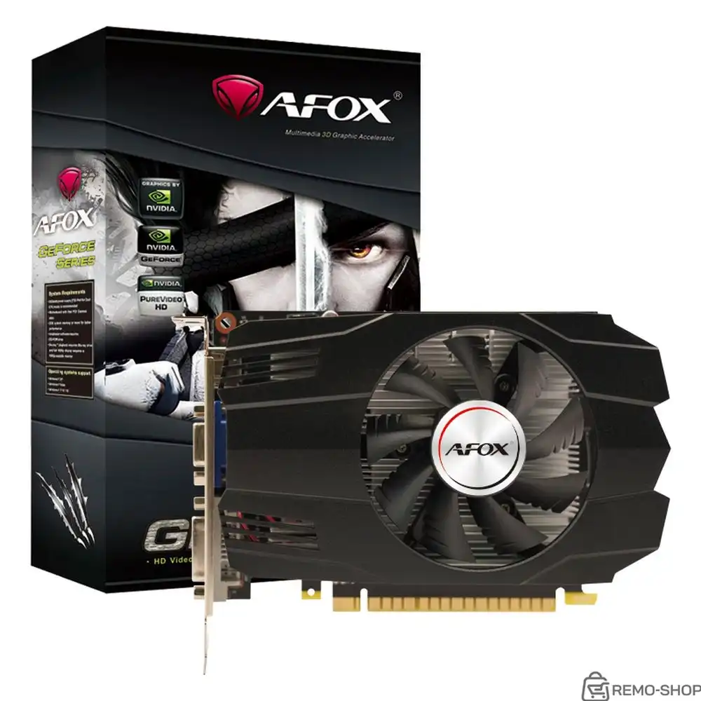 Видеокарта Afox GTX750Ti 4GB GDDR5 128bit VGA DVI HDMI 1FAN RTL фото 3