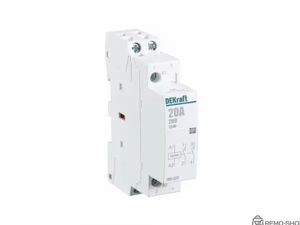 Контактор модульный  20А 230В 2НО AC 18057DEK DEKraft