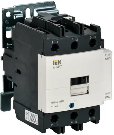 Контактор IEK КМИ-А-49512 на 95А 230В с контактной группой 1НО+1НЗ