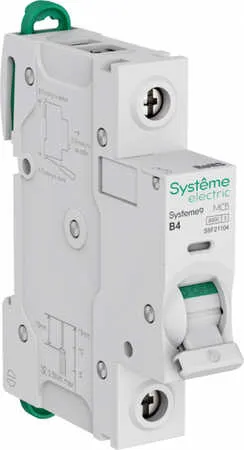 Автоматический выключатель Systeme Electric Systeme9 B 4A 1P 6kA 230В