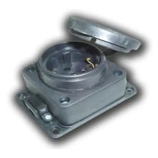 Электрическая колодка с заземлением LEZARD, 1 гнездо, IP44, 16А, 220В, черная